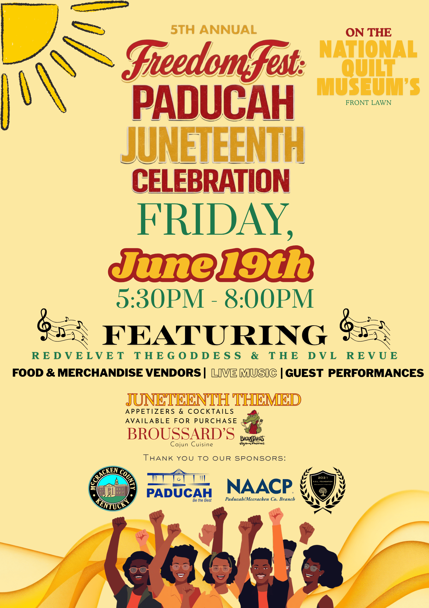 2026 FreedomFest Paducah's Juneteenth Celebration Flyer
